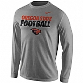 Oregon State Beavers Nike Legend Performance Long Sleeve WEM T-Shirt - Dark Gray,baseball caps,new era cap wholesale,wholesale hats